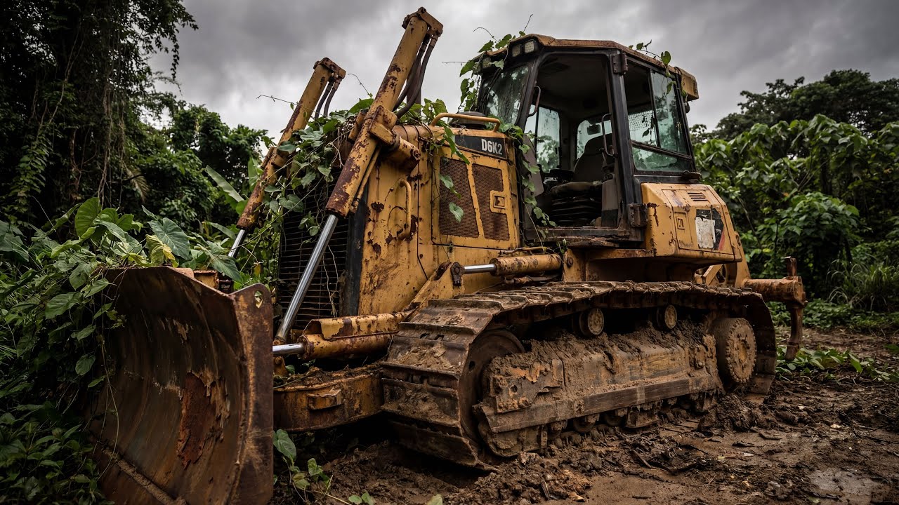 ASMR Car Restoration! Full Restoration of Caterpillar D6K2 2016 from Jungle Decay