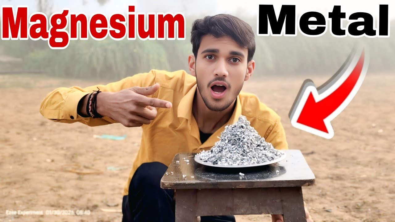 👉 “Magnesium Metal Burning Experiment – World’s Brightest Metal” सबसे ज्यादा चमकीला धातु ।  