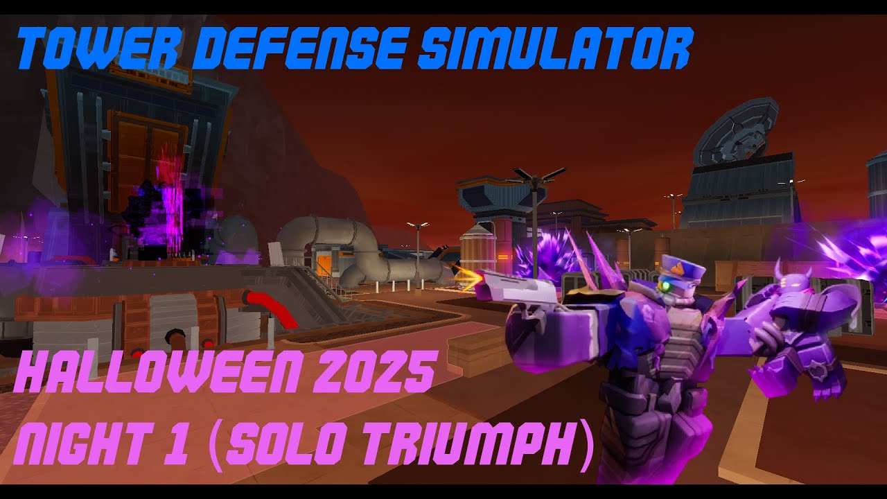 Tower defense simulator. Halloween 2025 Night 1 (solo triumph)