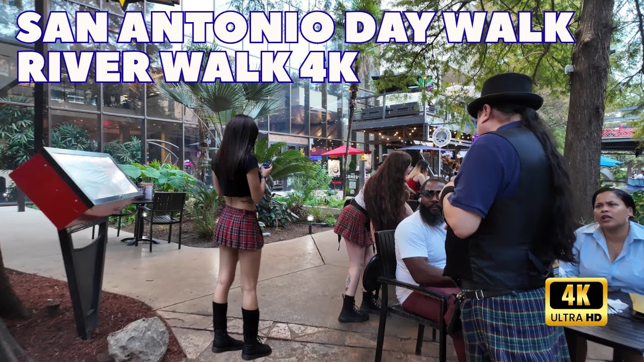 SAN ANTONIO RIVER WALK ☀️ Beautiful Day Walk | San Antonio Texas 4K Travel Tour