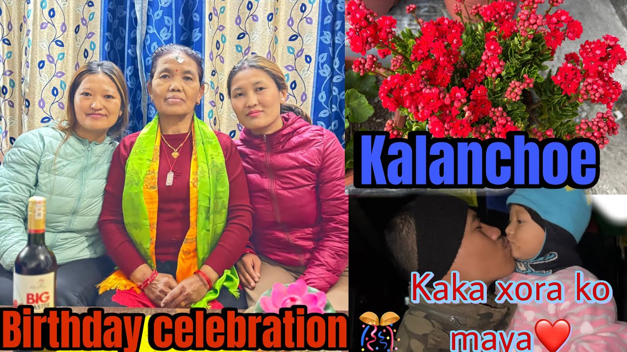 YASPALI KO NEW YEAR N AAMA KO BIRTHDAY 🎂YASARI MANAIYO 🥰 [ Rupa meghilama Gurung] ❤️