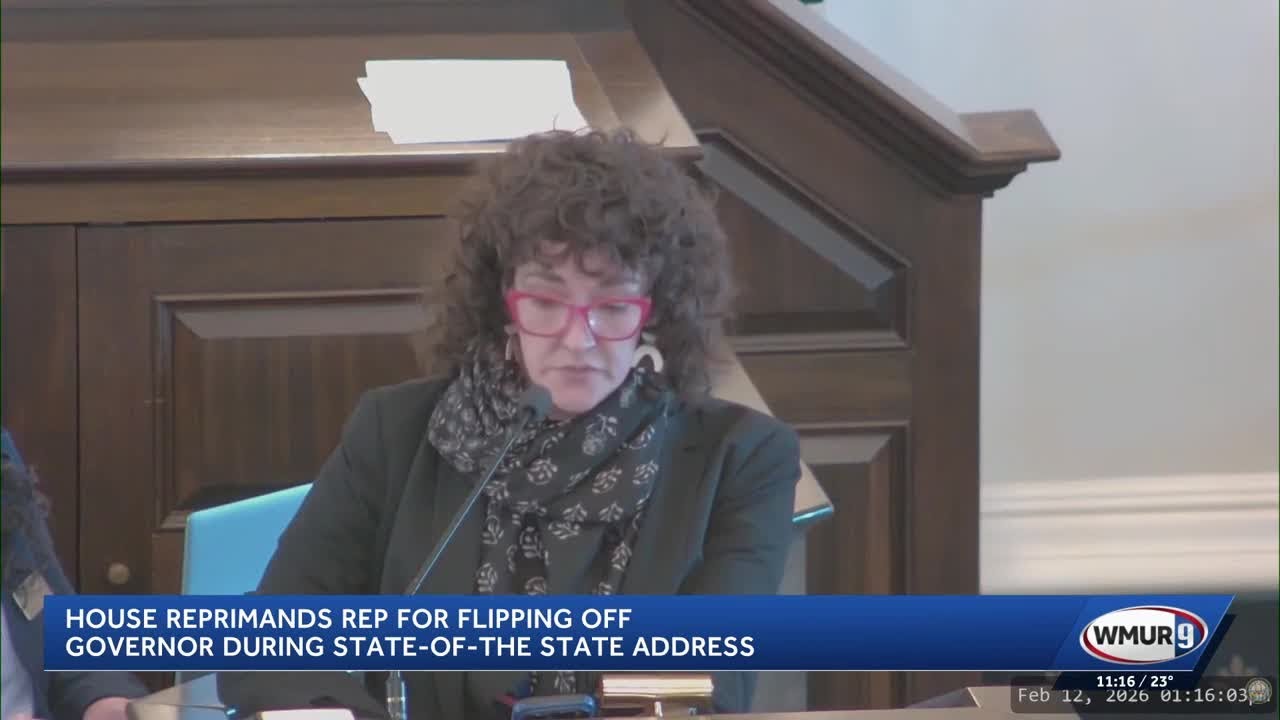 House reprimands state rep. for crude gesture toward governor during State of the State address