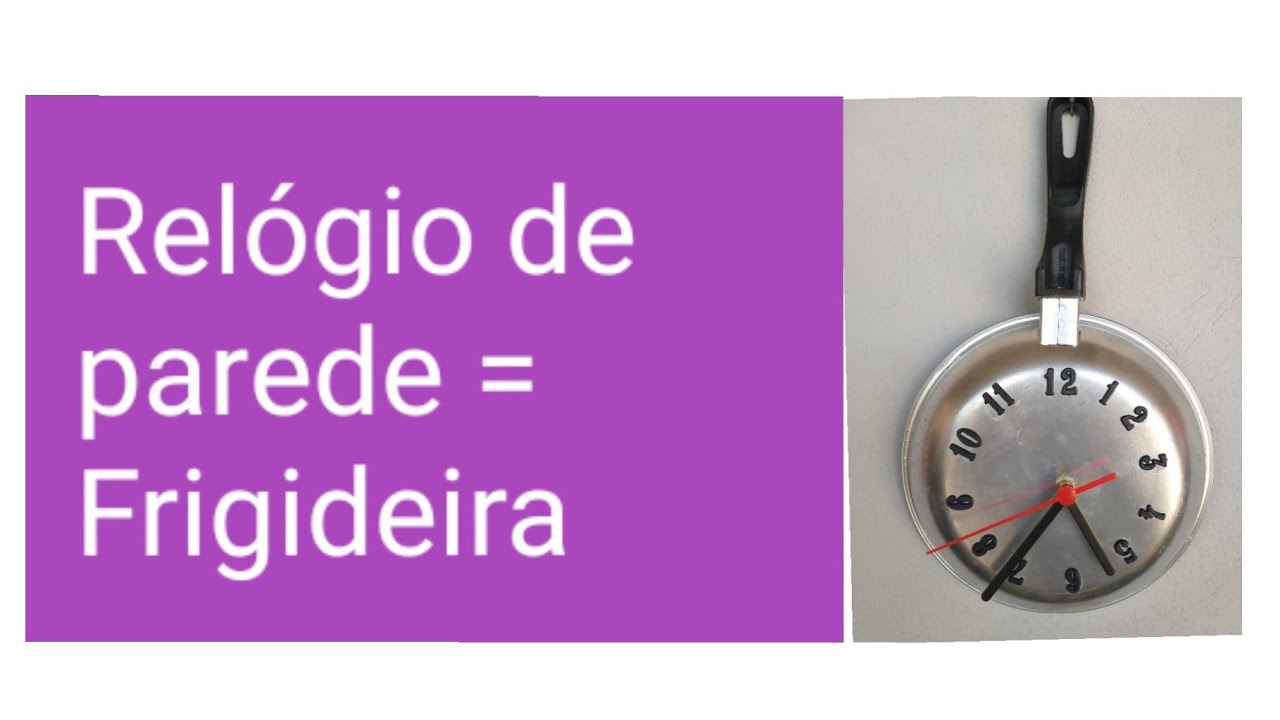 #Relógio de #parede #frigideira #diy
