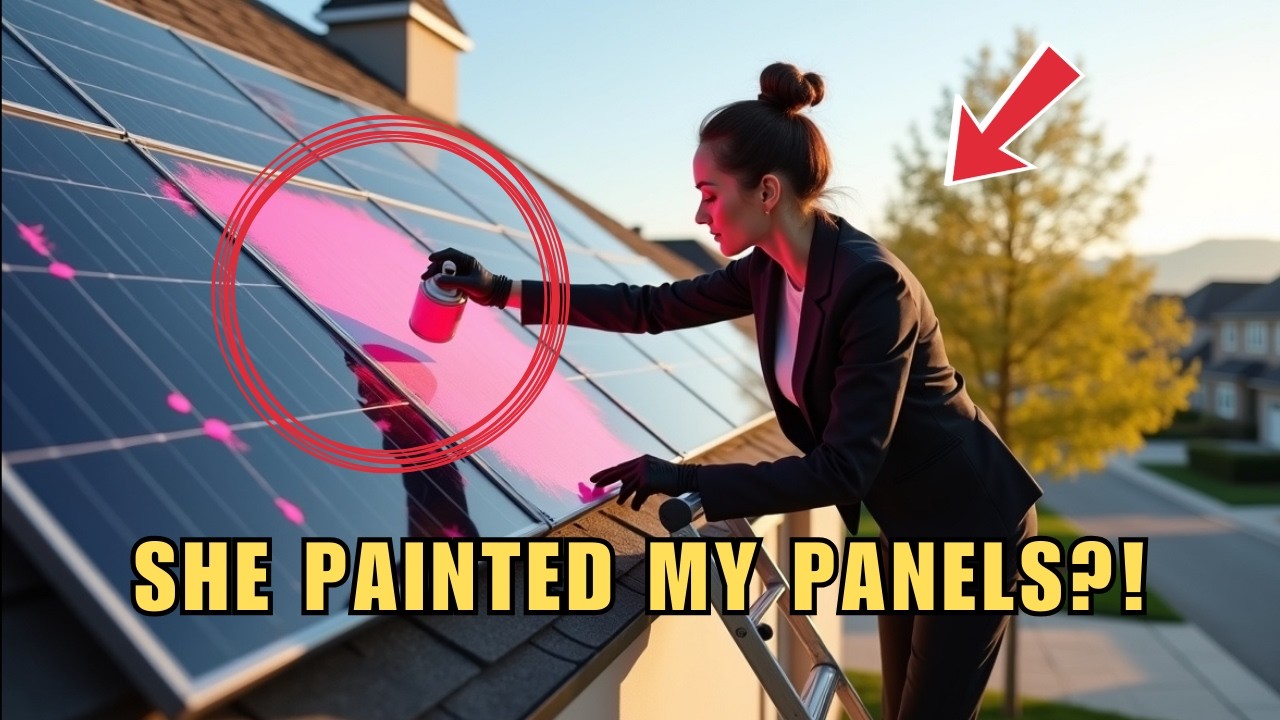 HOA Karen Spray-Painted My Solar Panels — She Had No Idea They Powered Every Security Camera on the