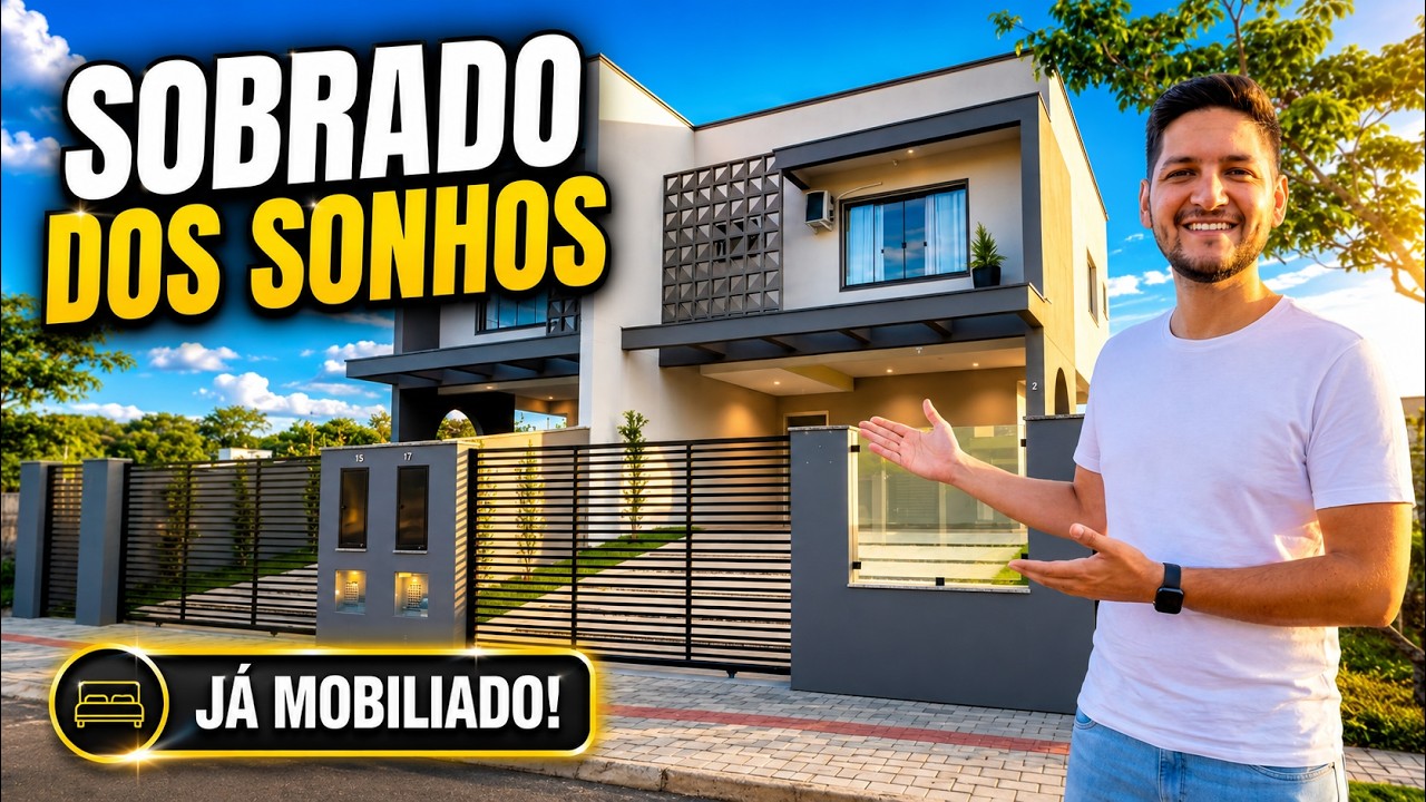 Sobrado dos sonhos com móveis 😍