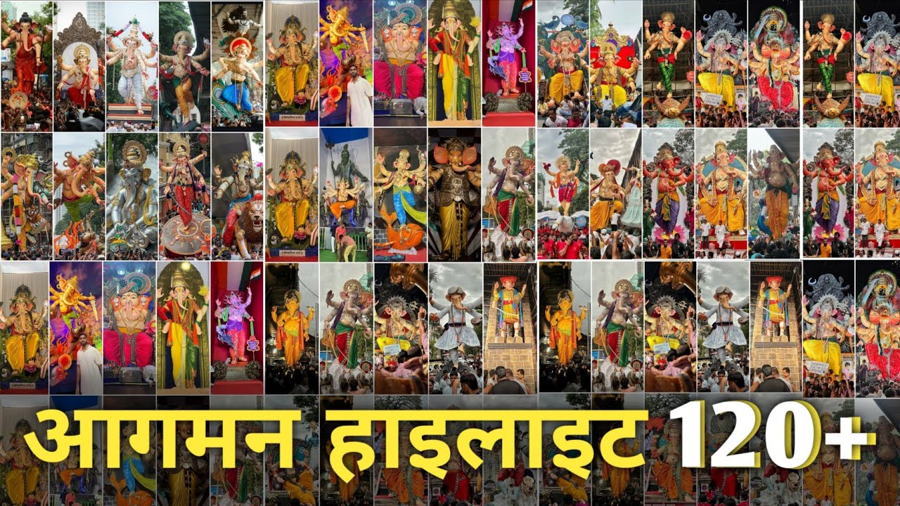 Highlights of Mumbai Ganpati Maha Aagman 2025😍❤️ | 120 Ganpati Aagman | Mumbai Ganpati 2025