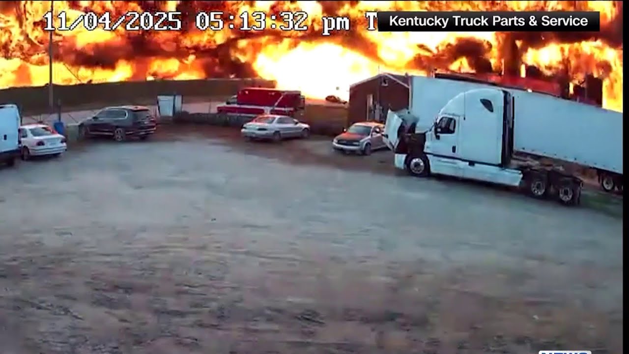 Video shows moment UPS plane crashes, erupts into fireball in Kentucky