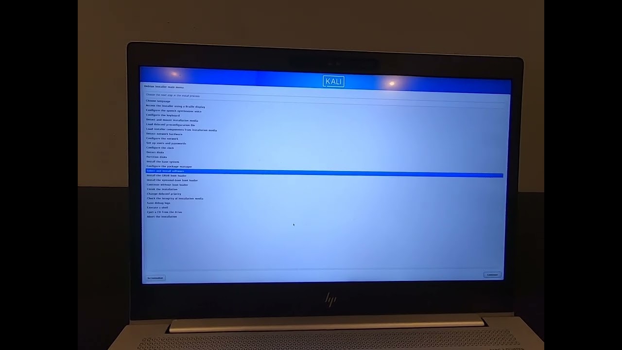 Ошибка выбора и установки программного обеспечения Kali Linux ИСПРАВЛЕНА!