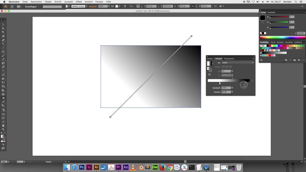 Farbverlauf im Adobe Illustrator