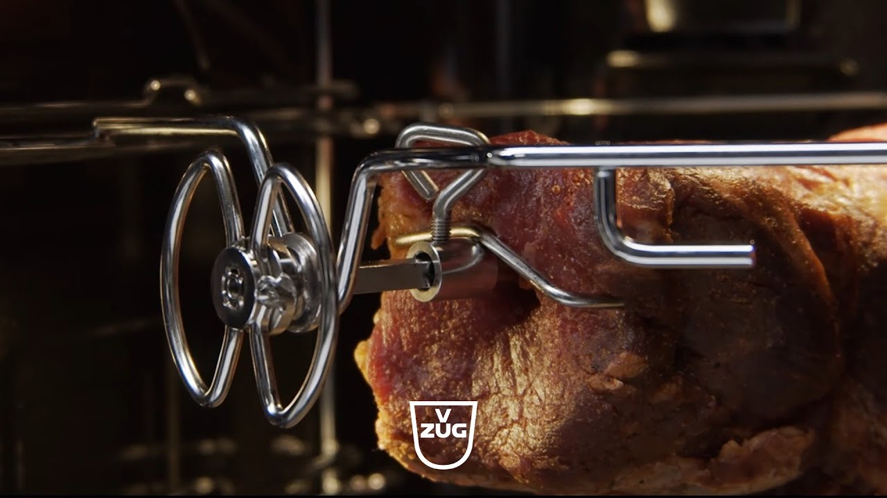 V-ZUG Backofen: Mit dem Drehspiess im Ofen grillen