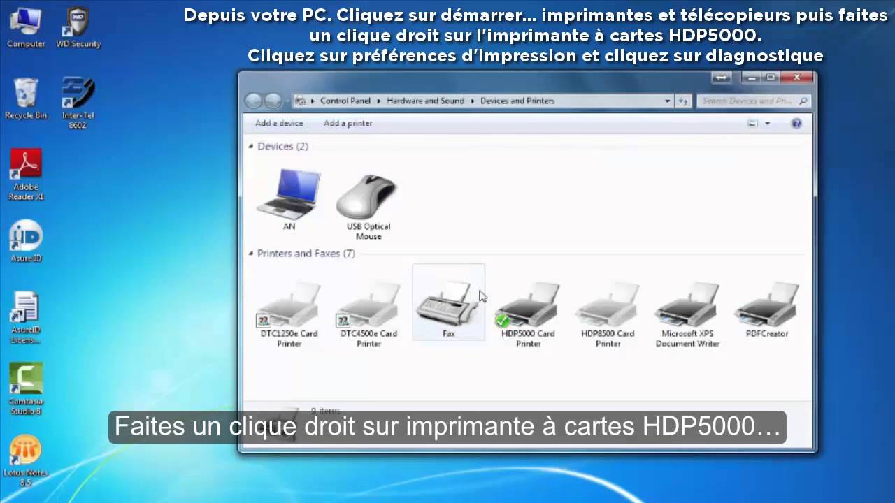Comment réaliser l’alignement de la cartouche de film sur l'imprimante à carte HDP50000