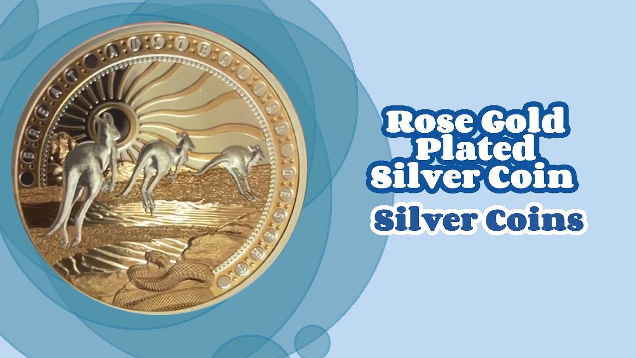 Rose Gold Plated Silver Coin | Great Australian Desert 🇦🇺 (Silver Coins)