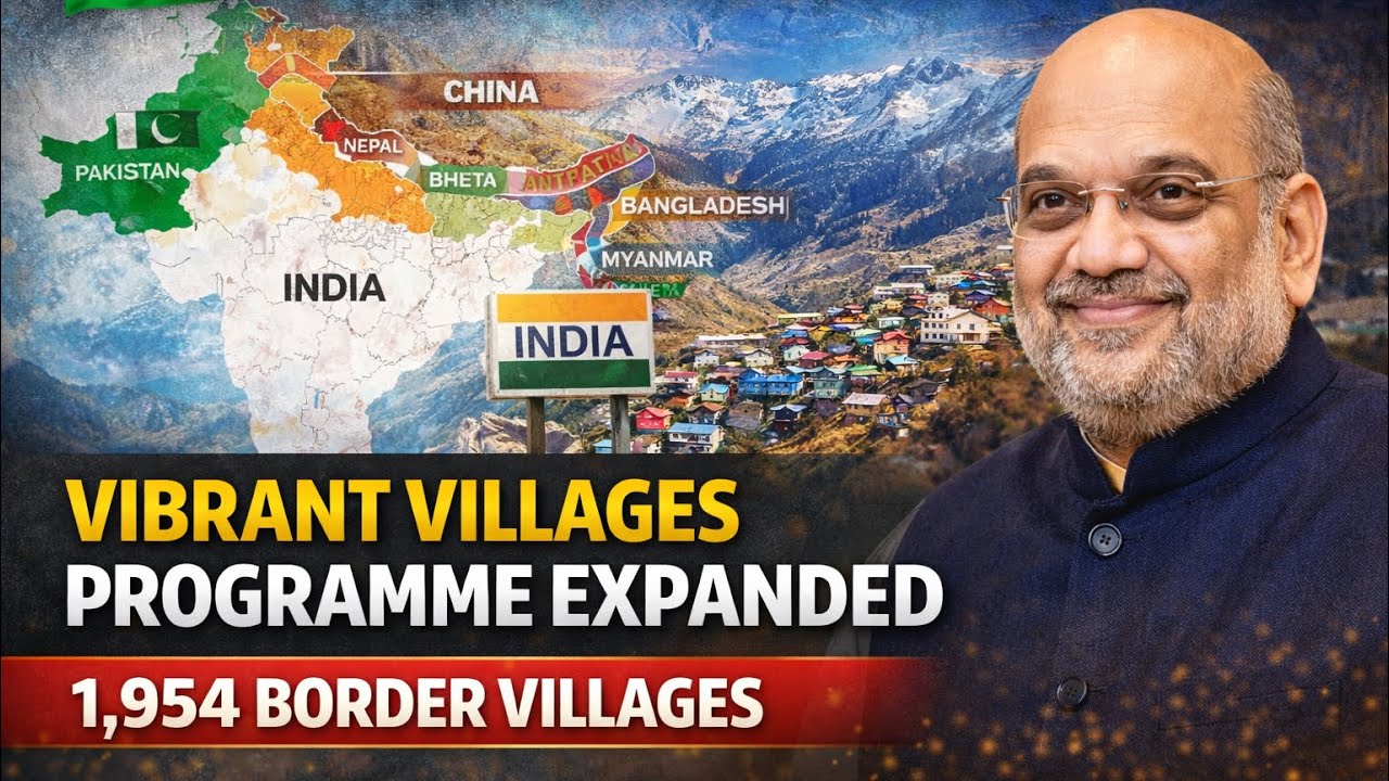 Centre Expands Vibrant Villages Programme | 1,954 Border Villages Under VVP-II | UPSC 2026 #upsc2026