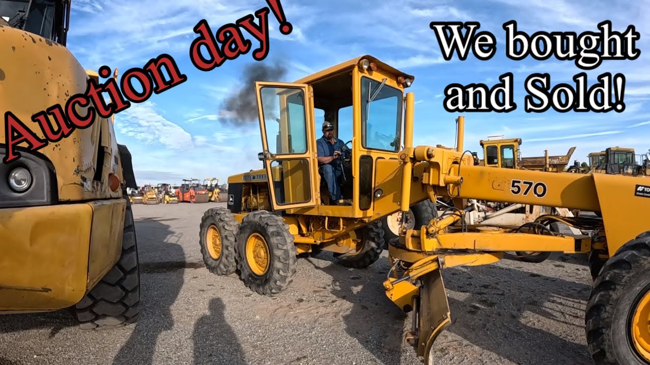 Heavy equipment and truck auction day, we sell some things and bought some things!
