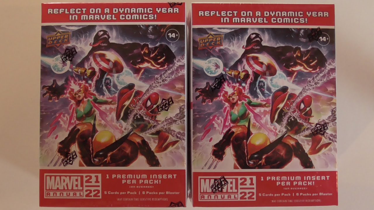 Marvel Annual 2021-22 Trading Cards Blaster Box Double Break
