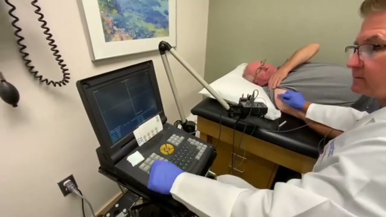 OAM's Dr. Ellis performs an EMG