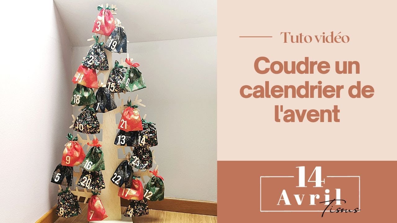 Tutoriel couture : Coudre un calendrier de l'avent pour Noël 🎅