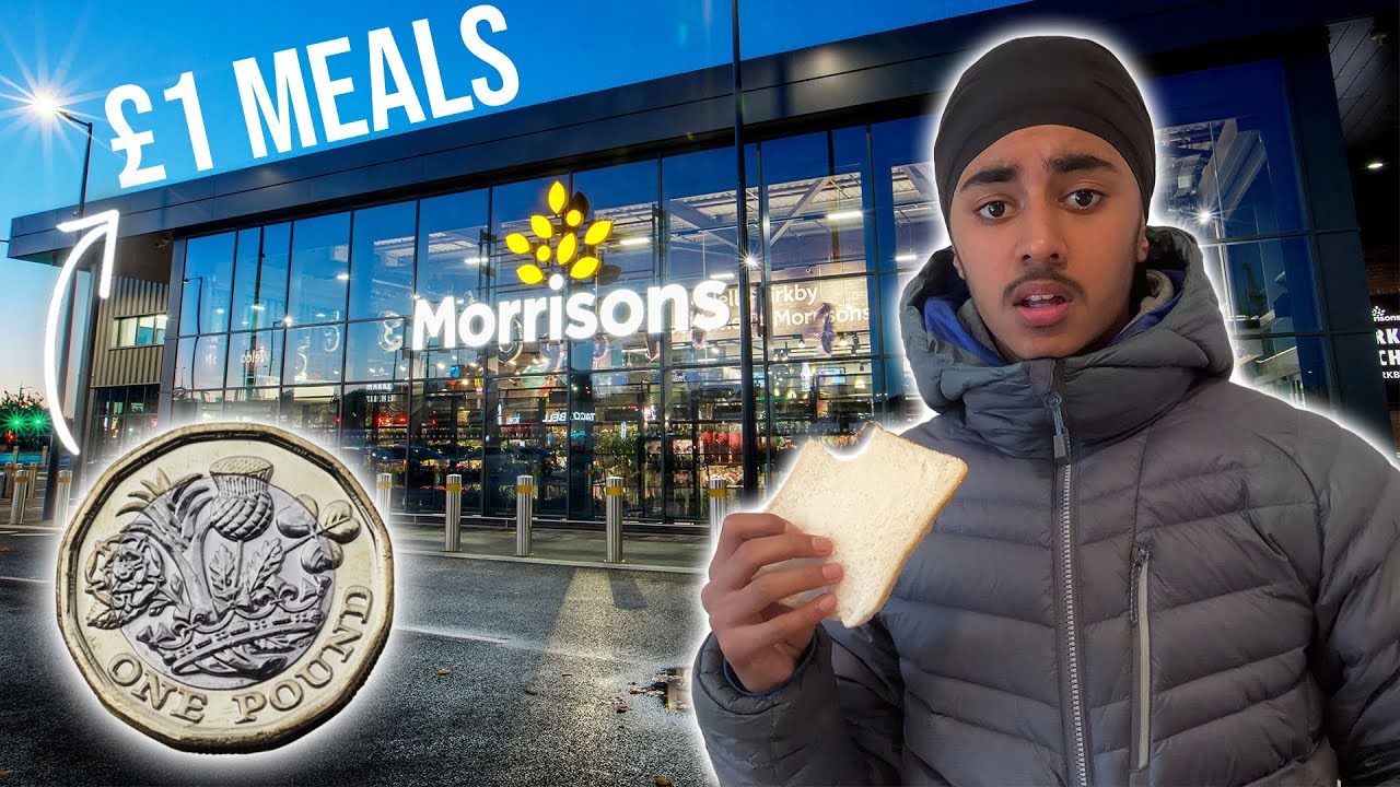 Living on £1 MEALS for 24 Hours (Morrisons Edition)