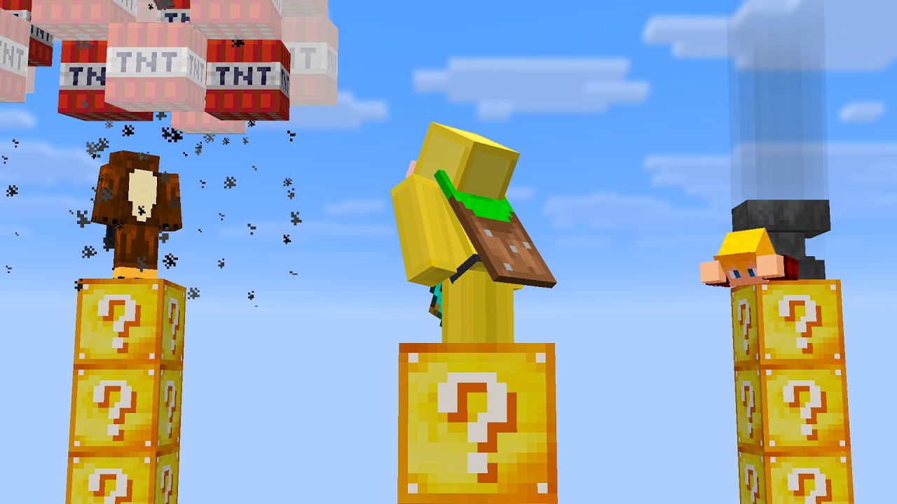 3 Idiots 3 Lucky Block Pillars