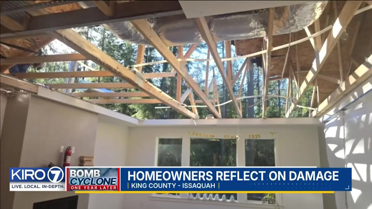 Homeowners reflect on bomb cyclone damage