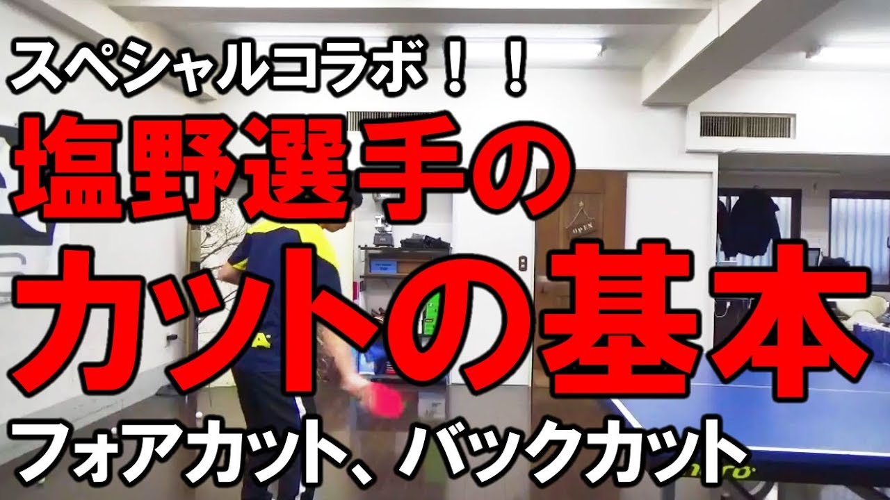 卓球動画　STIGA JAPAN塩野真人さんのカットの基本！【Lili PingPong Channel（tabletennis）】