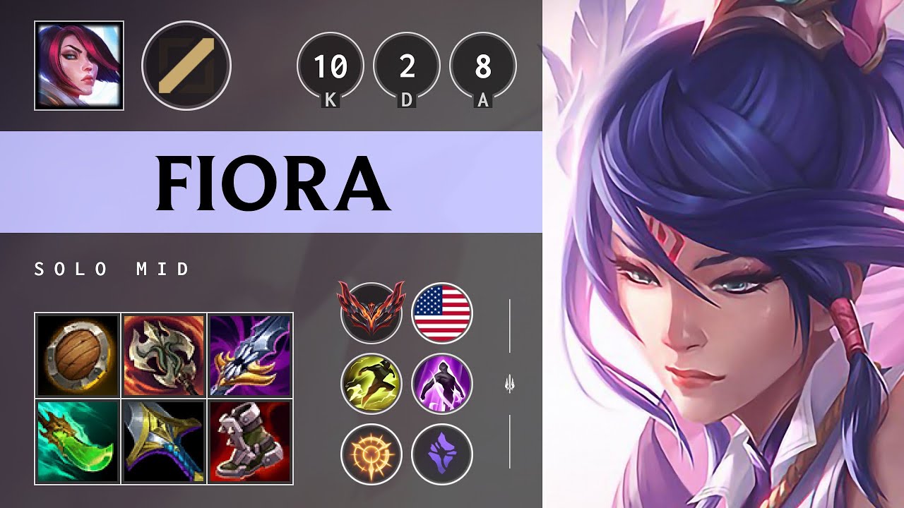 Fiora Mid vs Swain: Godlike - NA Grandmaster Patch 25.S1.1