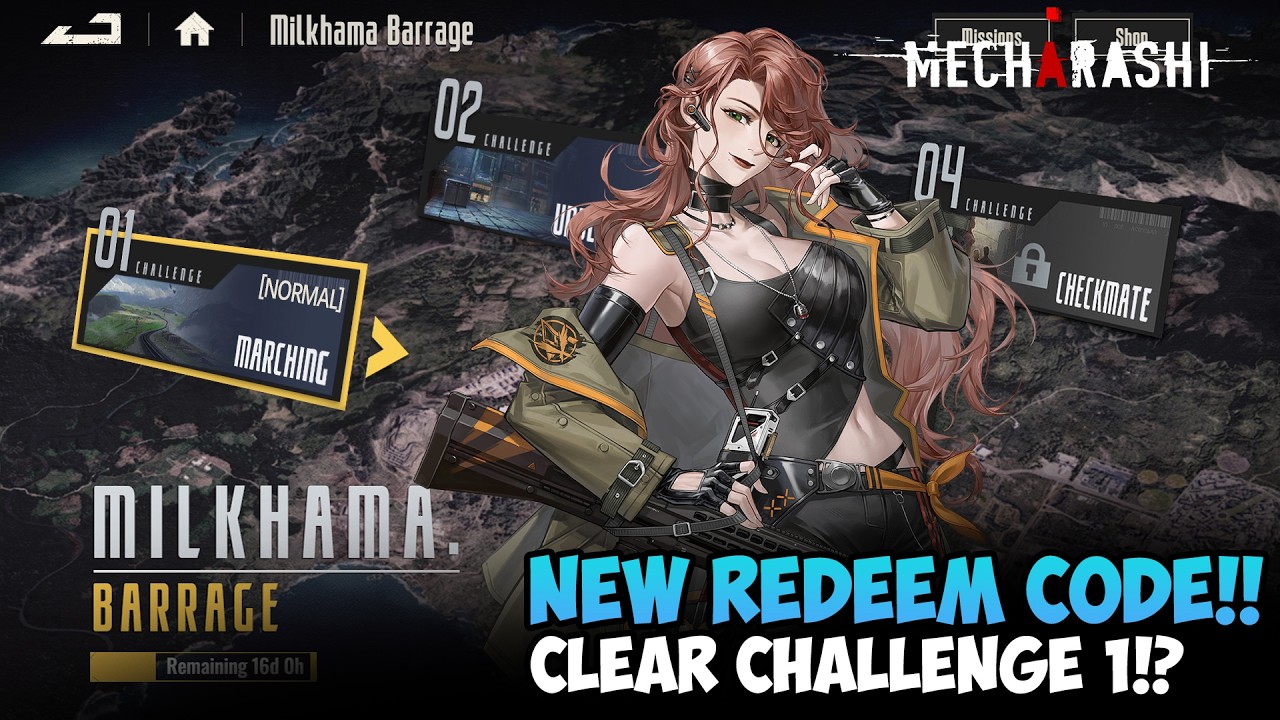 1 NEW CODE!! MILKHAMA BARRAGE CHALLANGE!! - MECHARASHI