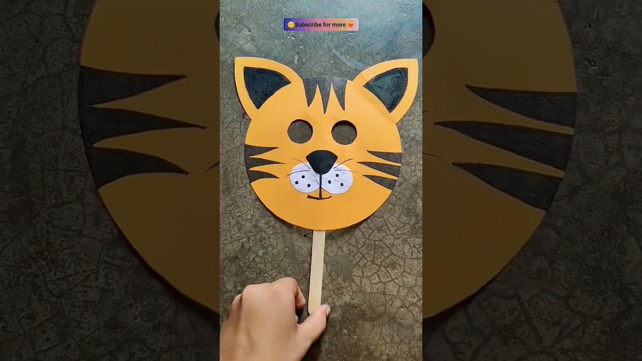 🐅Diy Animal face mask 