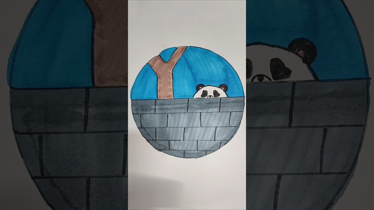 Panda 🐼 drawing for kids 