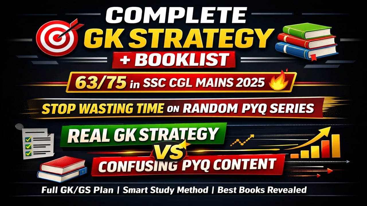 SSC CGL 2026 Complete GS and Current Affairs Strategy | How to score maximum marks in GS #ssccgl
