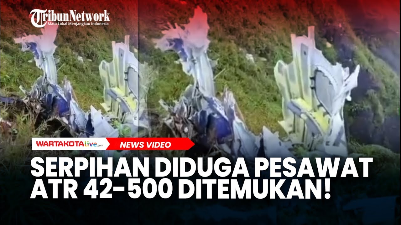TERBARU! Serpihan Pesawat ATR 42-500 di Gunung Bulu Saraung Ditemukan