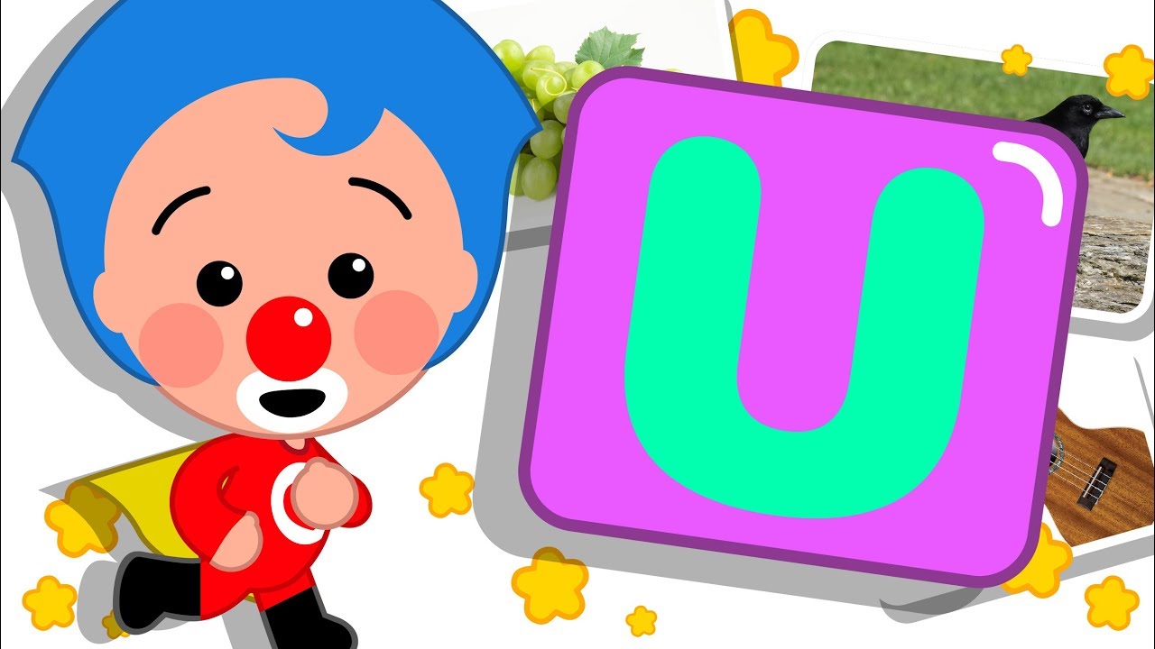Letra U | Gira y Aprende Palabras con Plim Plim | Infantil 4K Ultra HD