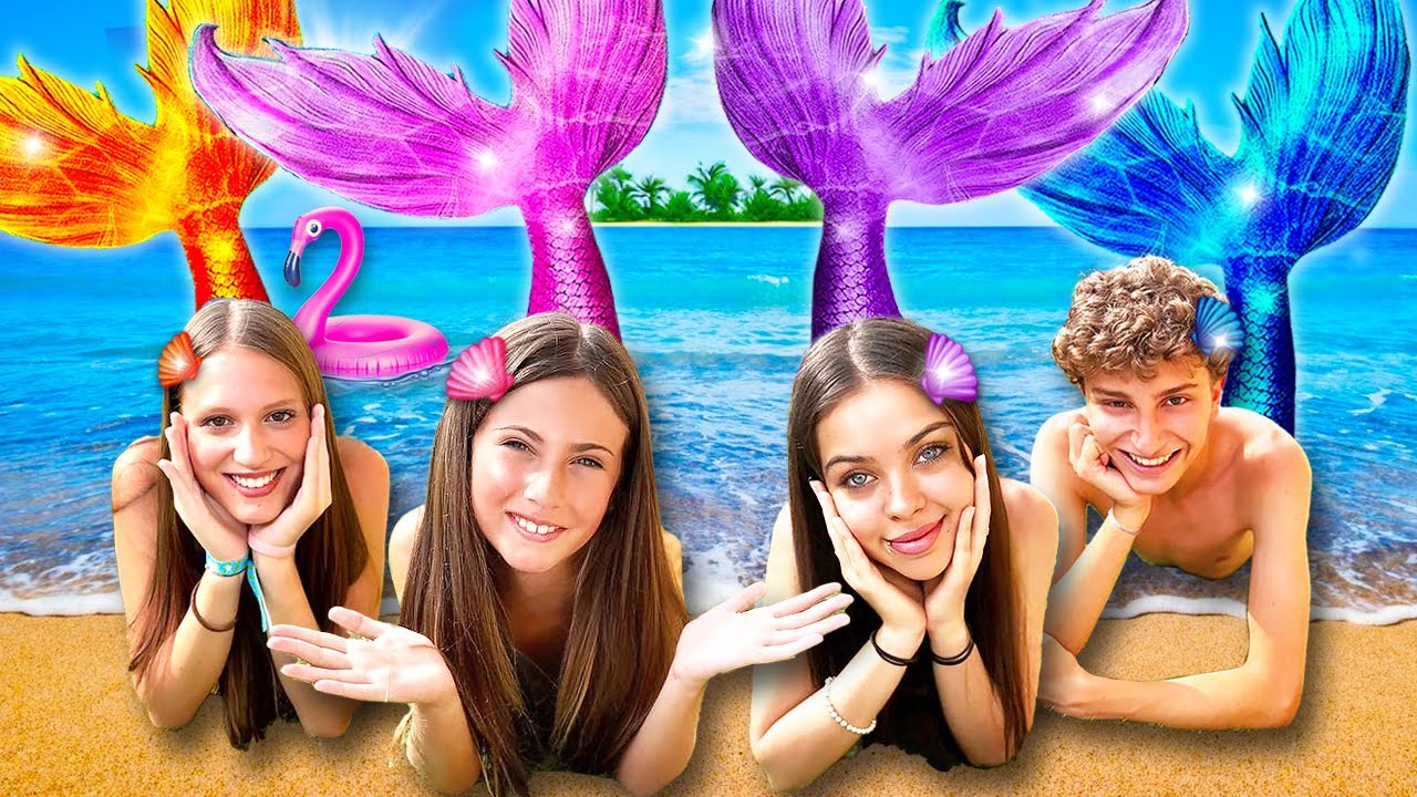 MI SONO TRASFORMATA IN UNA VERA SIRENA NELLA VITA REALE CON I MIEI AMICI IN PISCINA! PER 24 ORE!🧜‍♀️