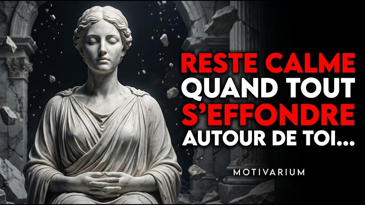 Comment rester calme quand tout s'effondre autour de toi -routine stoïcienne