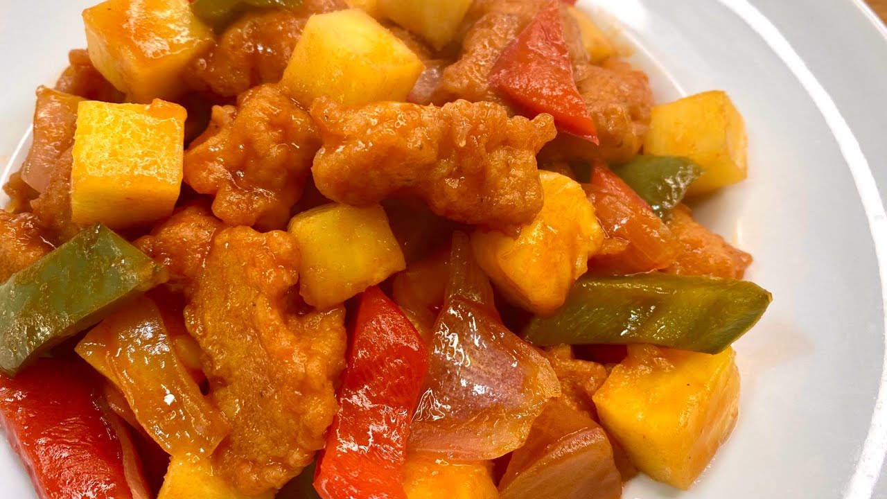 Cerdo agridulce Chino receta original fácil y rico / Yuhui