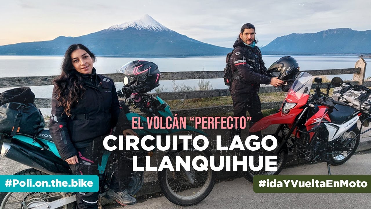 La RUTA ICÓNICA del segundo lago más grande de Chile . Vamos por el sur en nuestras Honda XR190L