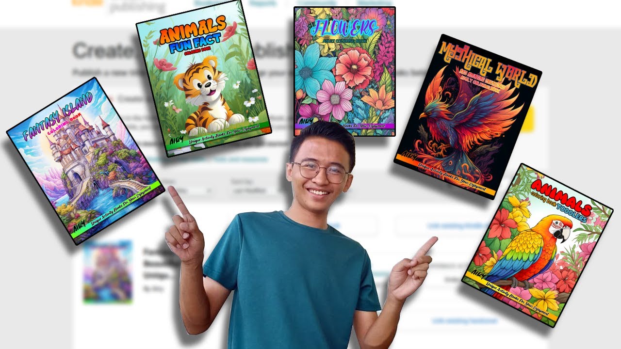 How I Make My Coloring BOOK COVER For Amazon KDP
