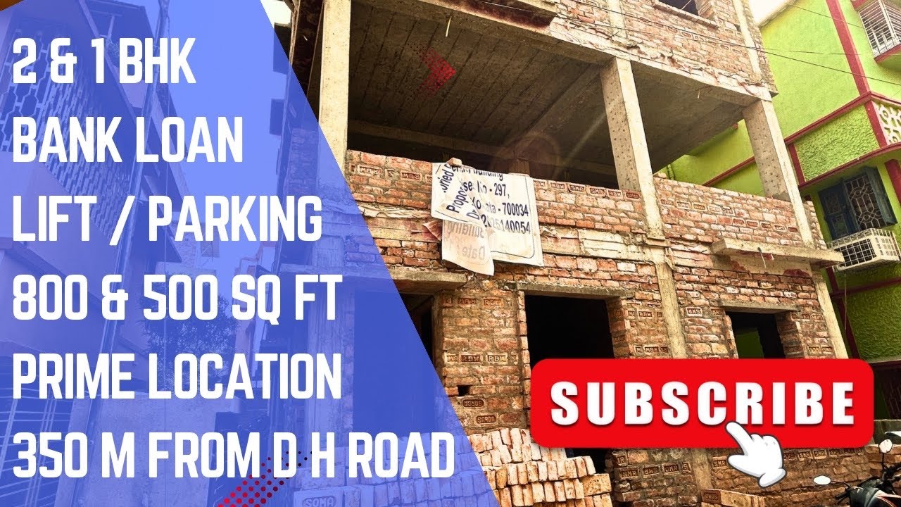 800 Sq Ft 2BHK New Flat At Behala A K Paul Road🏠