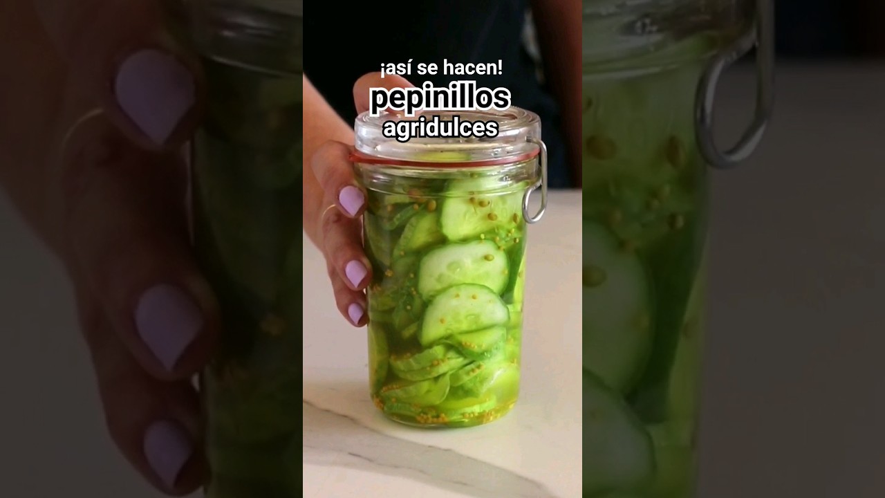PEPINOS AGRIDULCES caseros para hamburguesas y s&aacute;ndwiches  #encurtidos #pickles #pepino #pepinillo