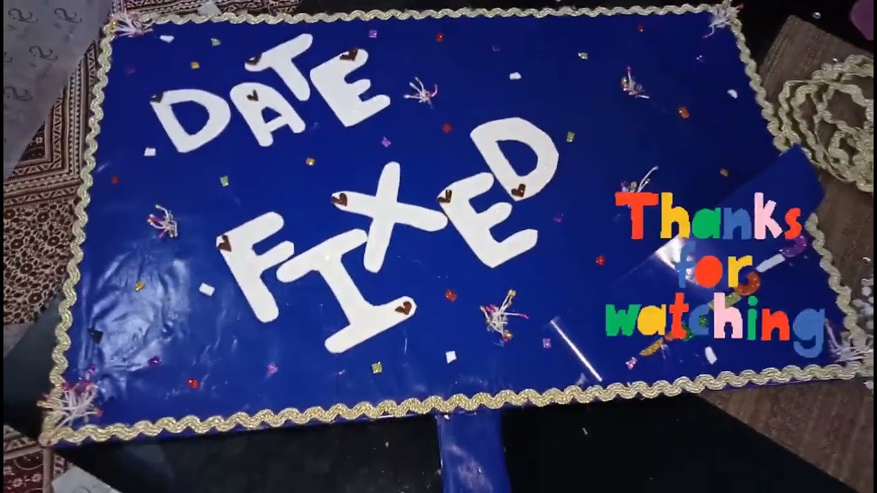 Trending Wedding Prop//Wedding Date Fixed Prop//Diy prop