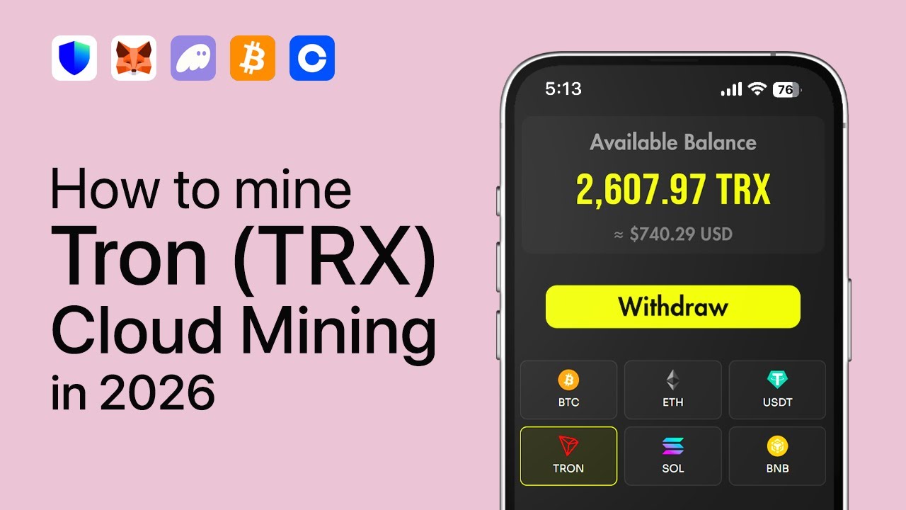 How to Mine Tron (TRX) Cloud Mining: Beginner Tutorial No Hardware Needed