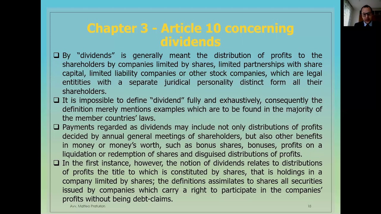 VII. The OECD Model Tax Convention - 27/03/2020