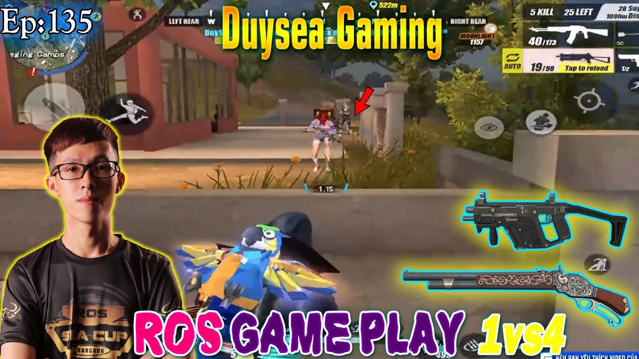 ROS 1 VS 4 Most Random Kill Montage! By Duysea Gaming (Rules of Survival) Ep: 135