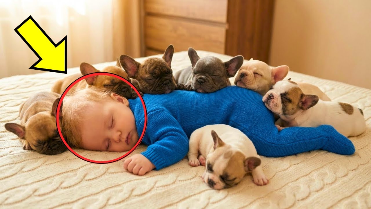 Baby Slept With 7 Dogs. When He Woke Up, What He Did Next SHOCKED Everyone!
