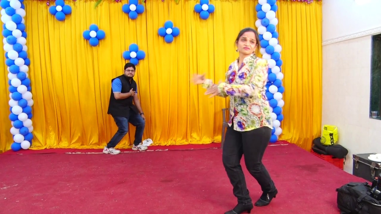 Couple Dance on Govinda Songs at a Sangeet Ceremony