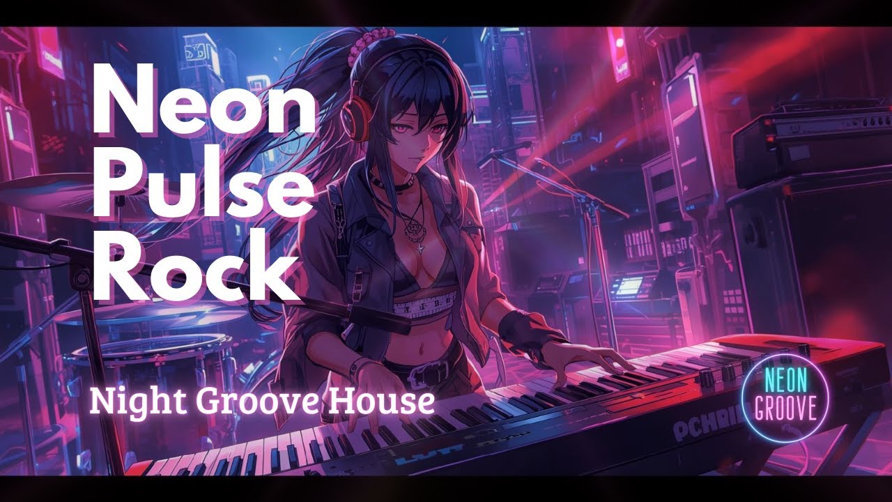 Night Groove House | Neon Pulse Rock - ネオンが弾けるポップ＆Jロック (1 Hour) | Neon Groove