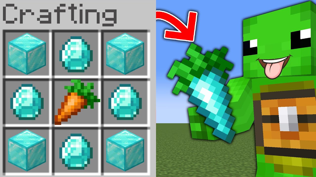 Minecraft dar Poti Crafta Morcovi Custom !
