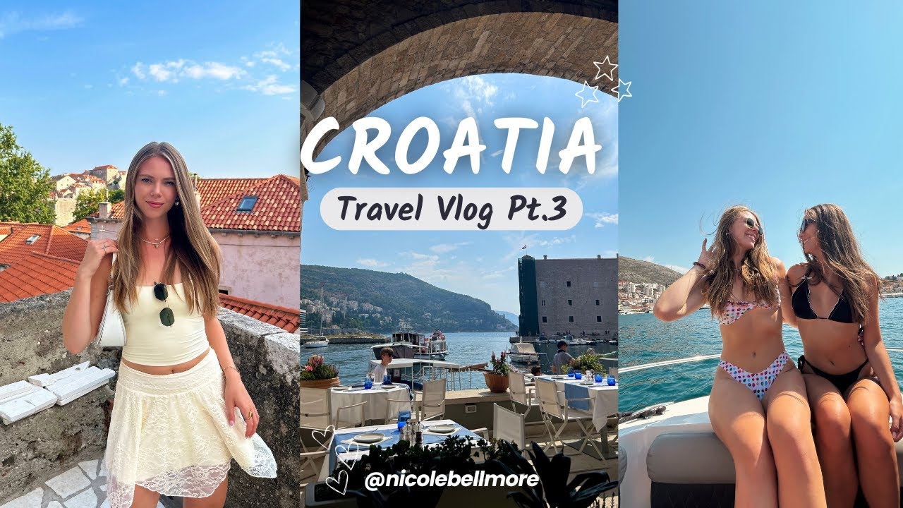 3 days in Dubrovnik! Croatia Travel Vlog pt. 3 | old town, buza bar, sunj beach, blue caves & more