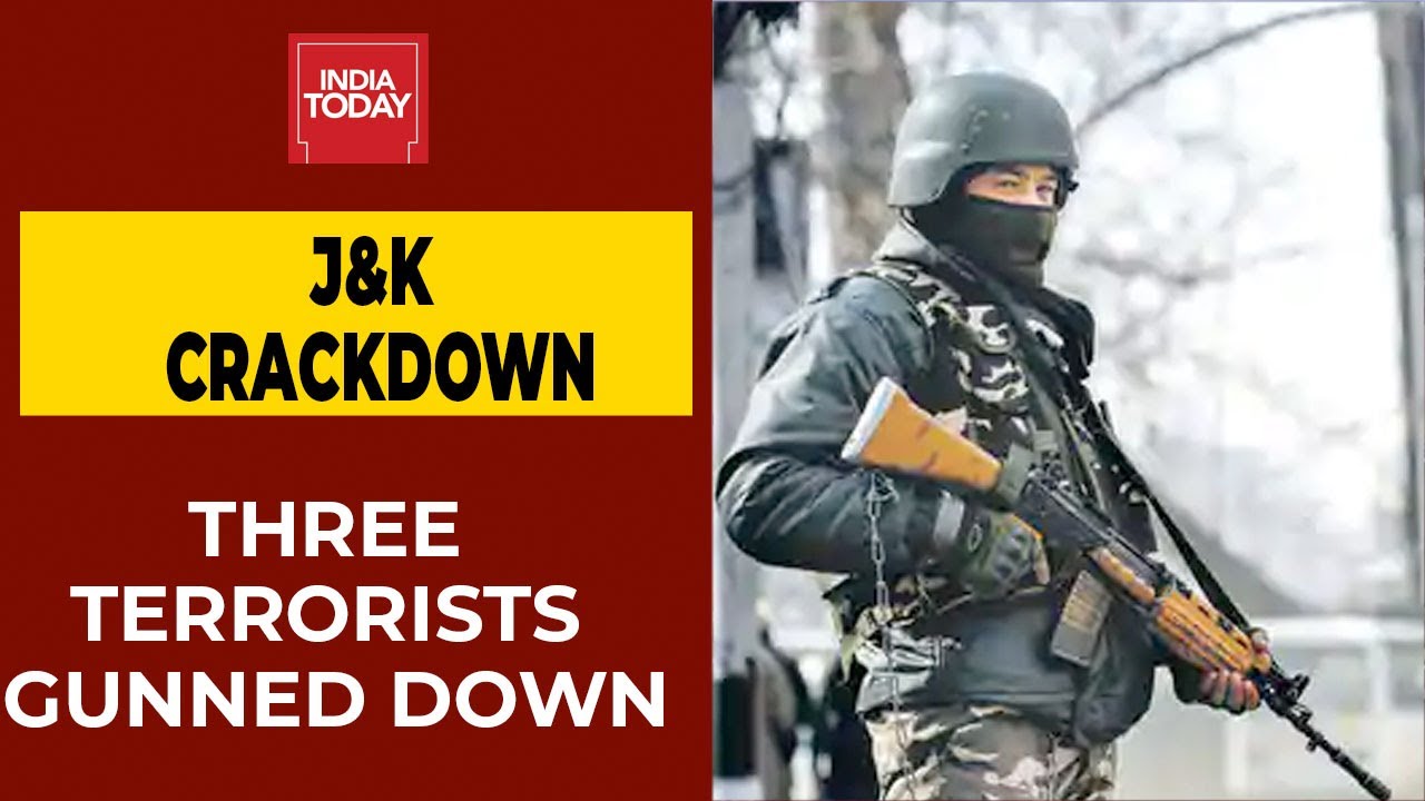 Three Terrorists Killed By Security Forces In Jammu And Kashmir