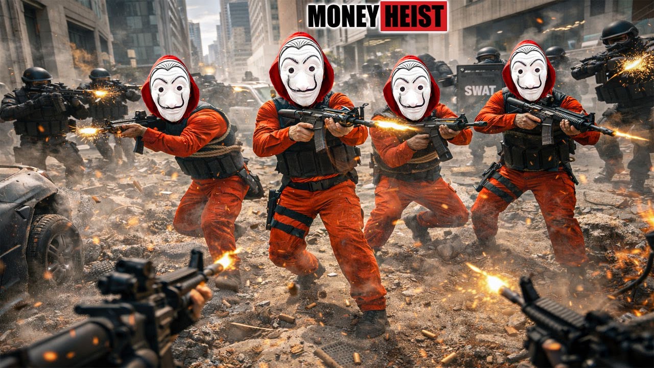 PARKOUR VS MONEY HEIST! | Money Heist Storms Police Base for Rescue Mission | Epic POV